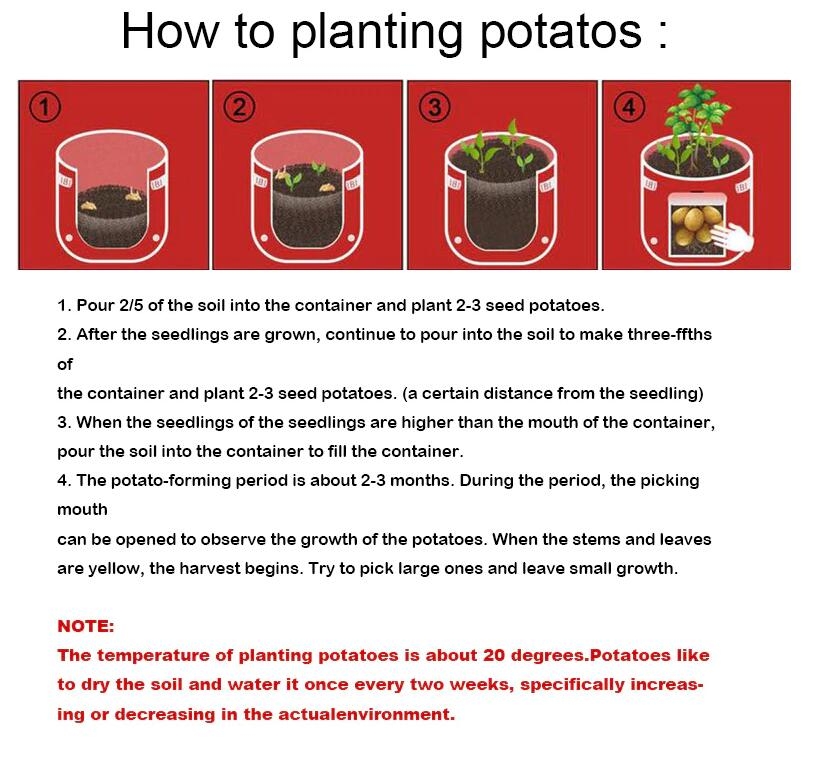 Plant Growth Bag Home Garden 10 Gallons
