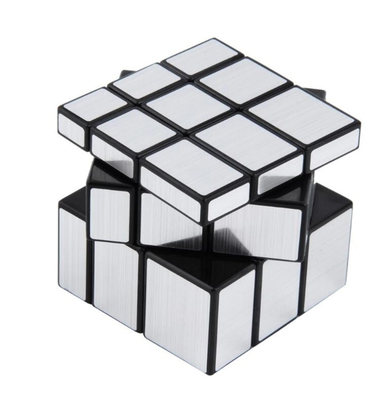 Rubiks Cube 3x3 Silver Mirror Magic Cube