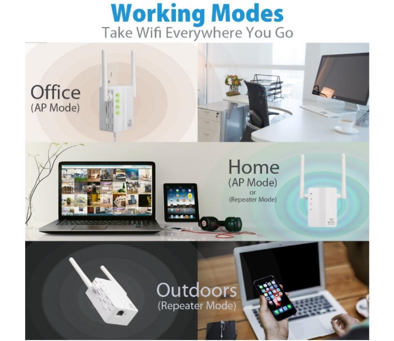 Wireless WIFI Repeater Router Extender 300Mbps