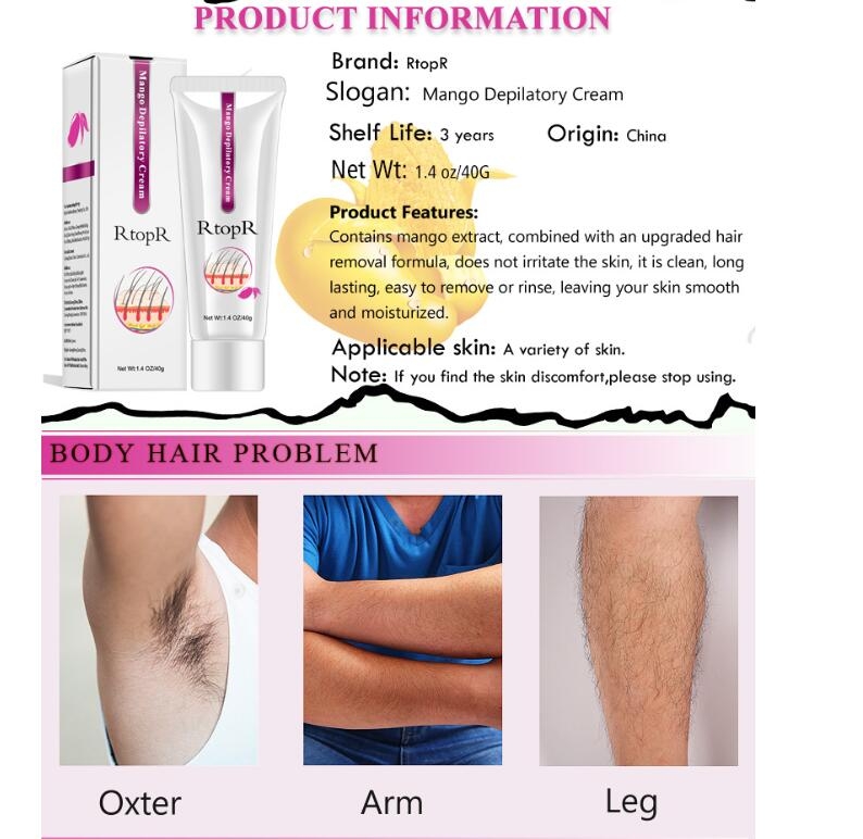 Depilatory Cream Hair Removal Cream Armpit Body Leg Skin Care Depilatory Cream Hair Removal Cream Armpit Body Leg Skin Care