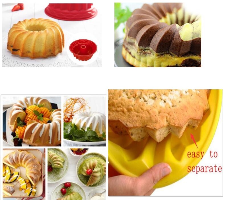 Cake Mold Silicone Mold Non-stick Silicone Cake Mold Round Toast Mould
