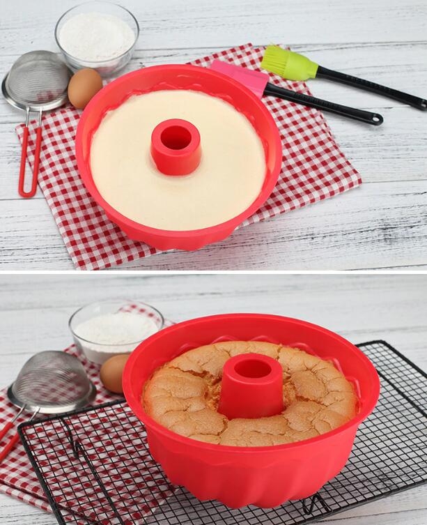 Cake Mold Silicone Mold Non-stick Silicone Cake Mold Round Toast Mould