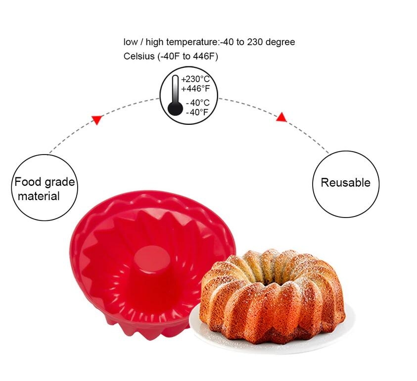 Cake Mold Silicone Mold Non-stick Silicone Cake Mold Round Toast Mould