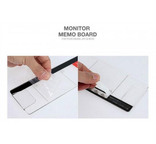 Monitor memo board Acrylic Message Boards Sticky Holder left