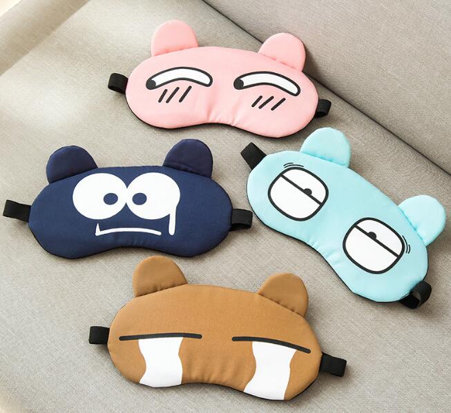 Cartoon eye sleep mask with cold gel pad