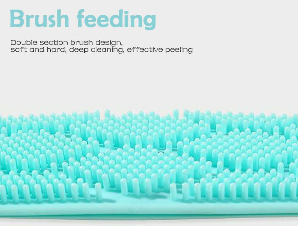 Silicone Bath Shower Back Wash Body Belt Brush