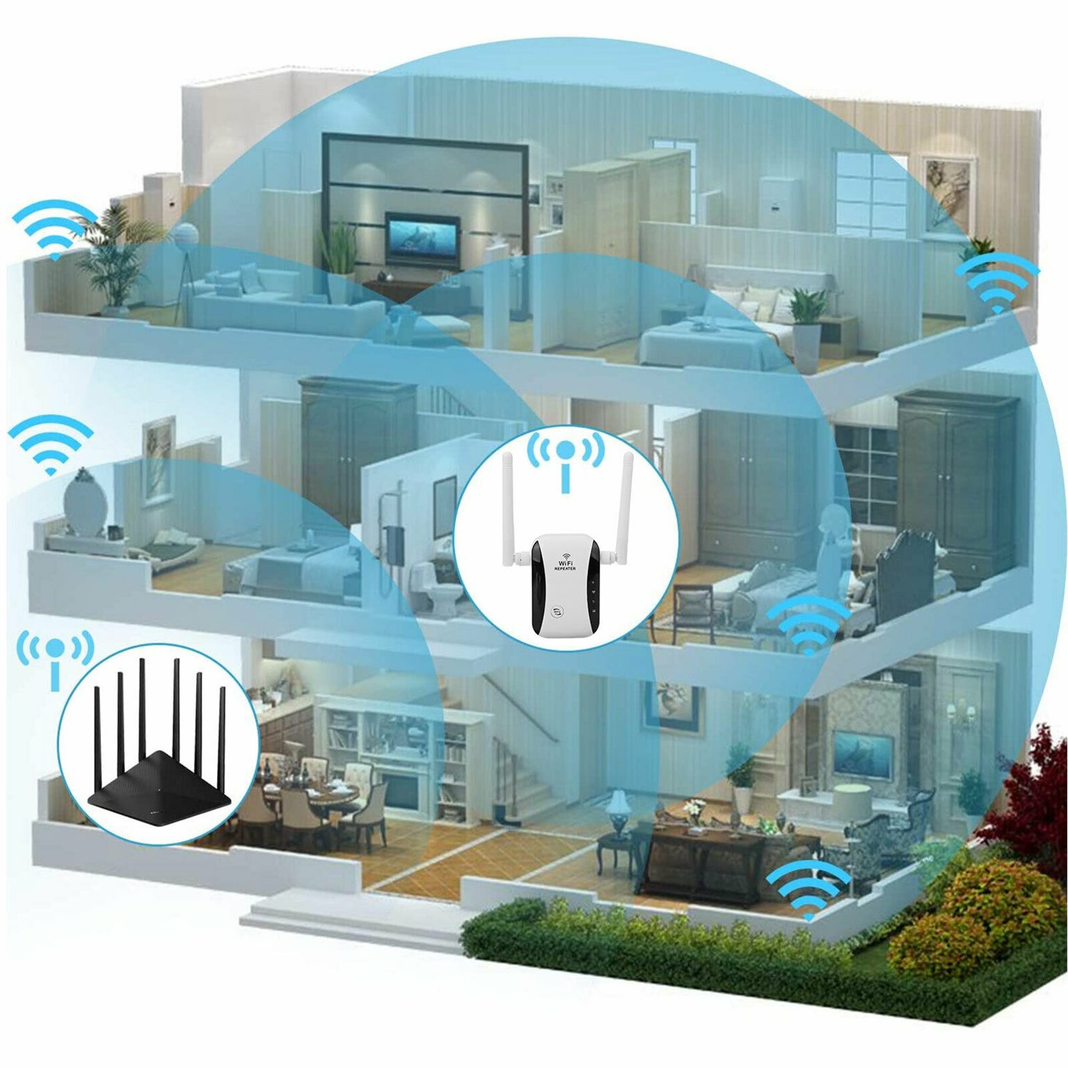 WiFi Extender Repeater Booster 300Mbps WiFi Extender Repeater Booster 300Mbps