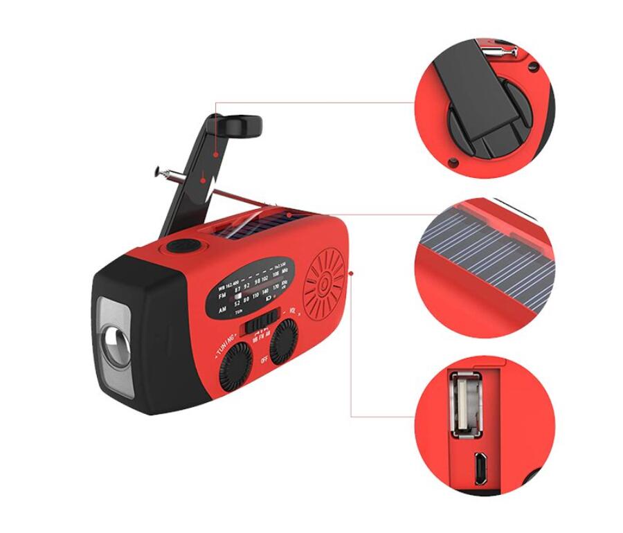 Emergency Solar Hand Crank AM/FM Radio Flashlight Emergency Solar Hand Crank AM/FM Radio Flashlight