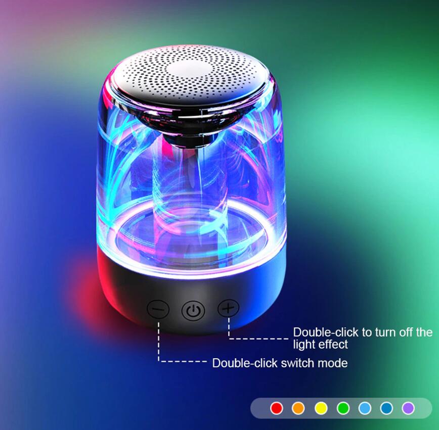 C7 Transparent Luminous LED Bluetooth 5.0 Speaker