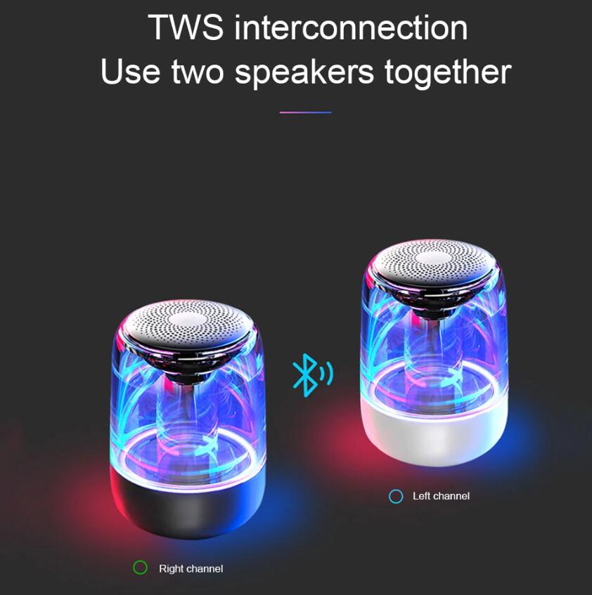 C7 Transparent Luminous LED Bluetooth 5.0 Speaker