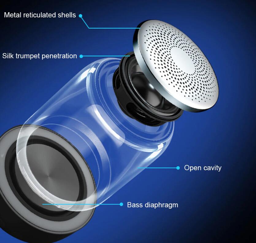 C7 Transparent Luminous LED Bluetooth 5.0 Speaker