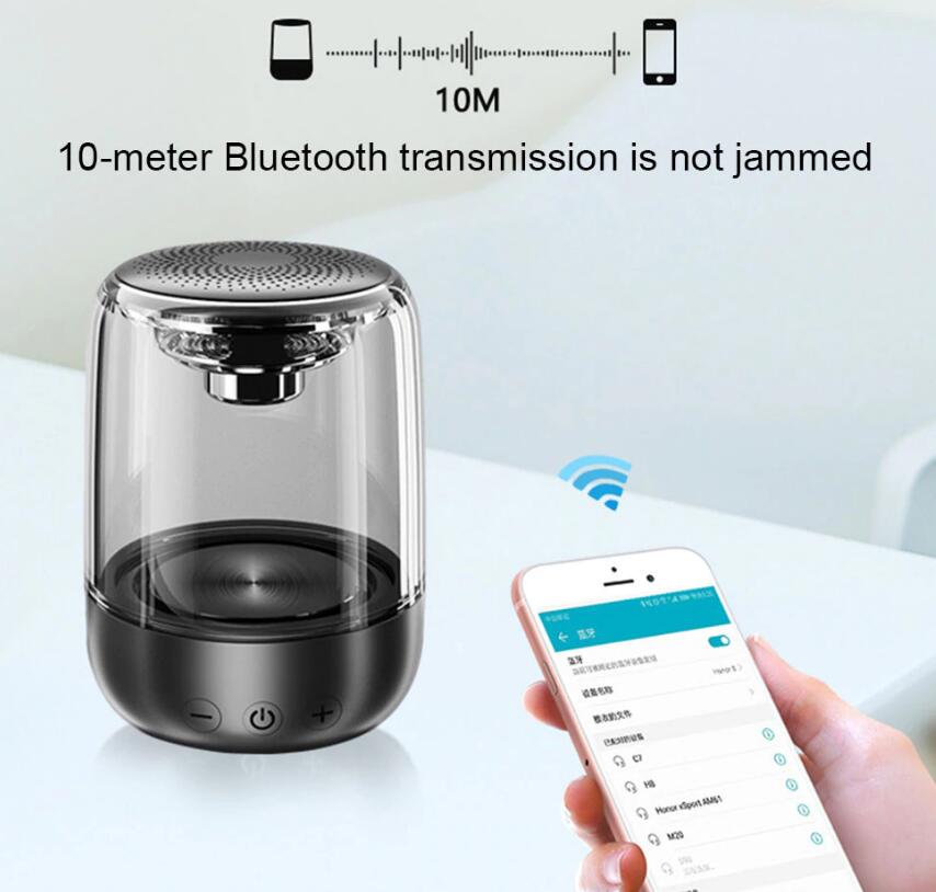 C7 Transparent Luminous LED Bluetooth 5.0 Speaker