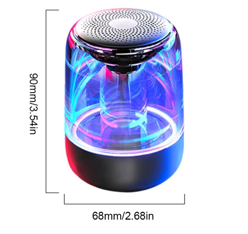 C7 Transparent Luminous LED Bluetooth 5.0 Speaker