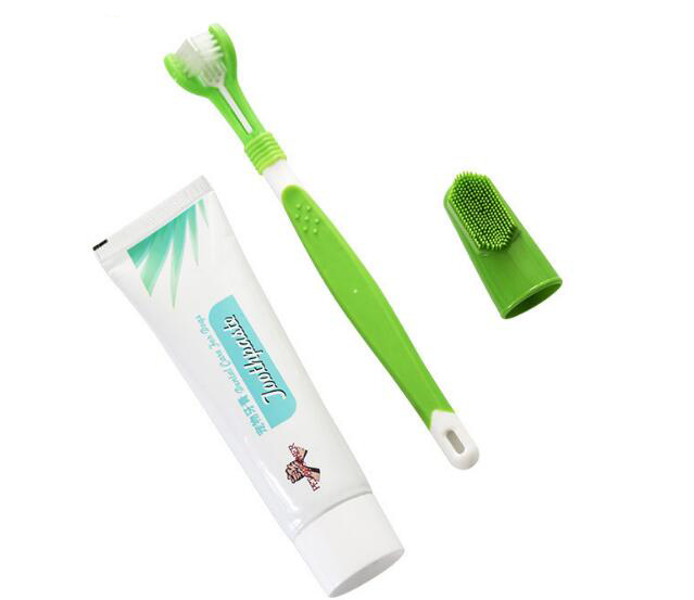 Pet Toothbrush & Toothpaste Set Teeth Cleaning Pet Toothbrush & Toothpaste Set Teeth Cleaning