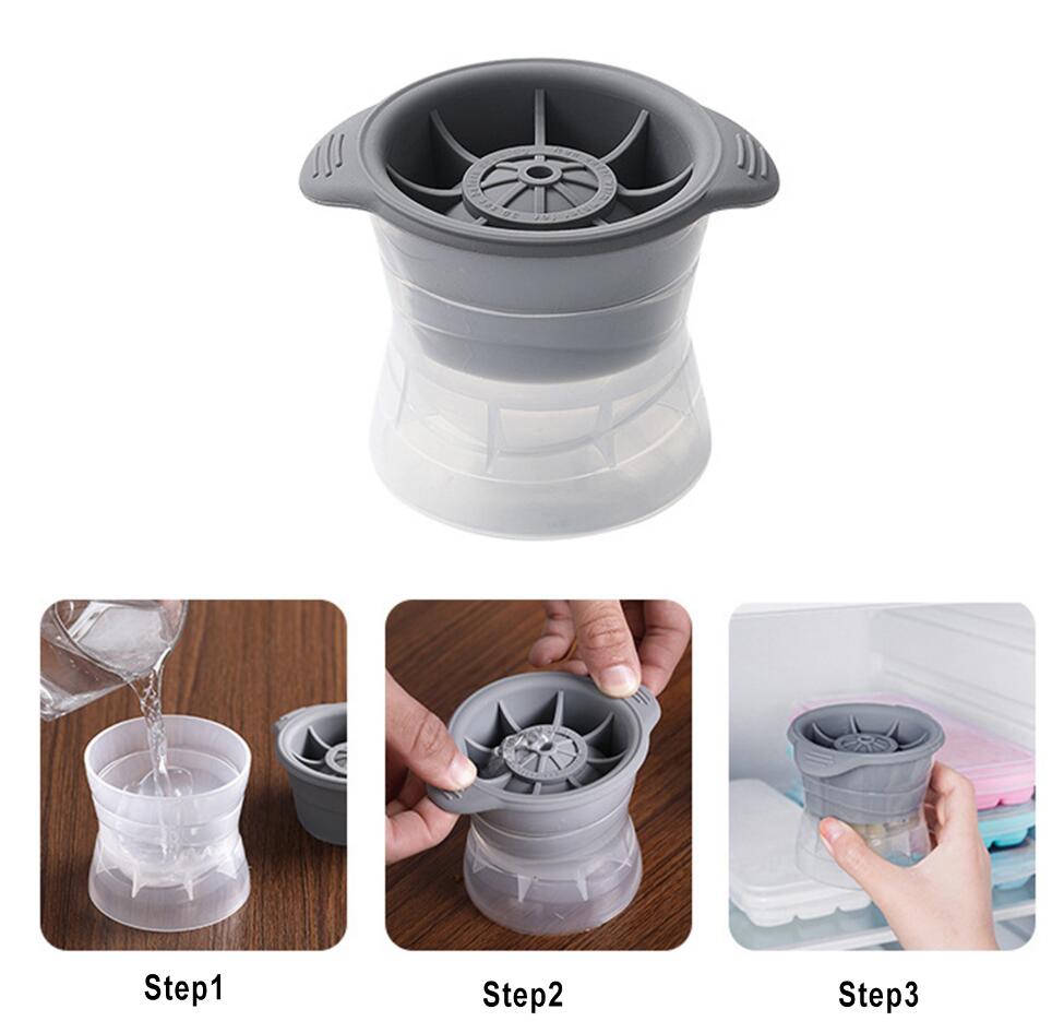 Ice Ball Mold DIY Kitchen Cocktail Whiskey Soda Sphere Ice Cube Mould Making Ice Ball Mold DIY Kitchen Cocktail Whiskey Soda Sphere Ice Cube Mould Making