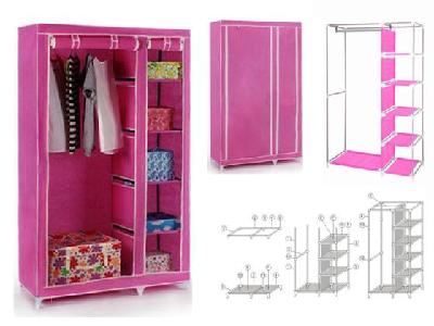 Portable Double Wardrobe Big Clothing Closet Portable Double Wardrobe Big Clothing Closet