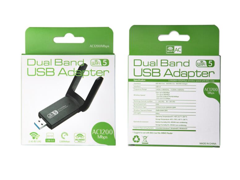 USB Dual Band Wireless Wifi Network Adapter