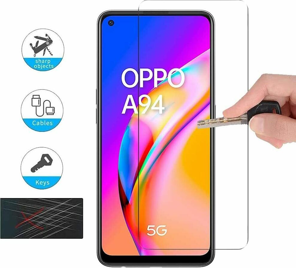Oppo A94 5G Tempered Glass Screen Protector Oppo A94 5G Tempered Glass Screen Protector