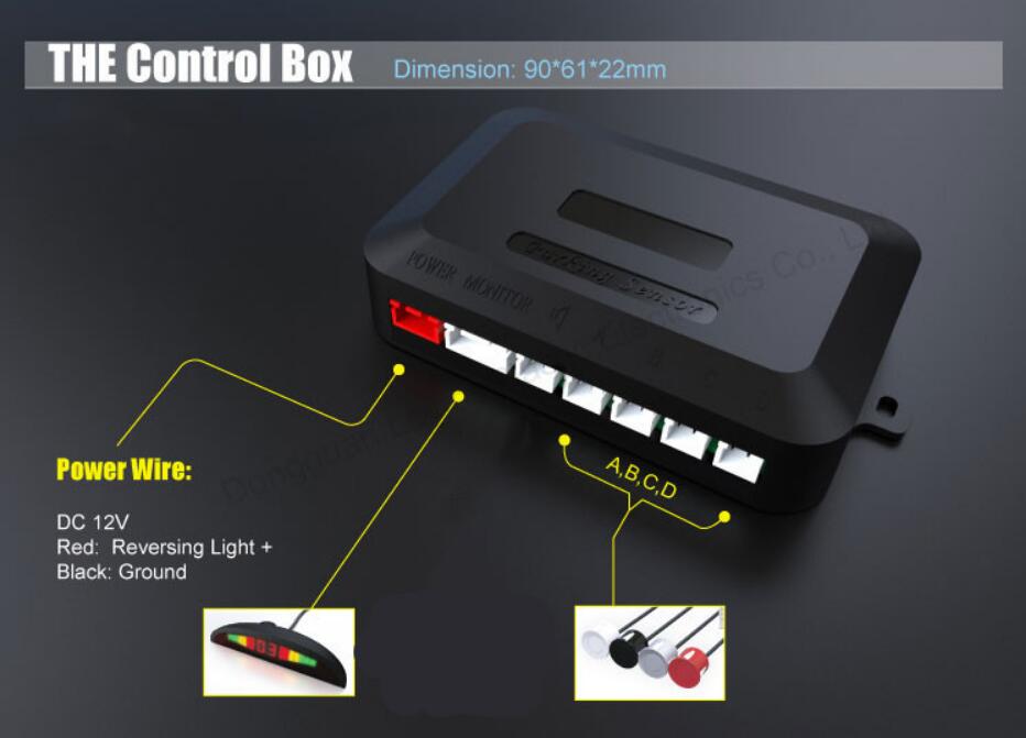 Car Parking Reversing Radar Guiding 4 Sensors Car Parking Reversing Radar Guiding 4 Sensors