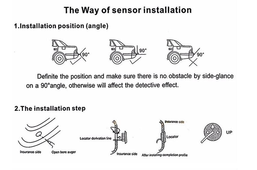 Car Parking Reversing Radar Guiding 4 Sensors Car Parking Reversing Radar Guiding 4 Sensors