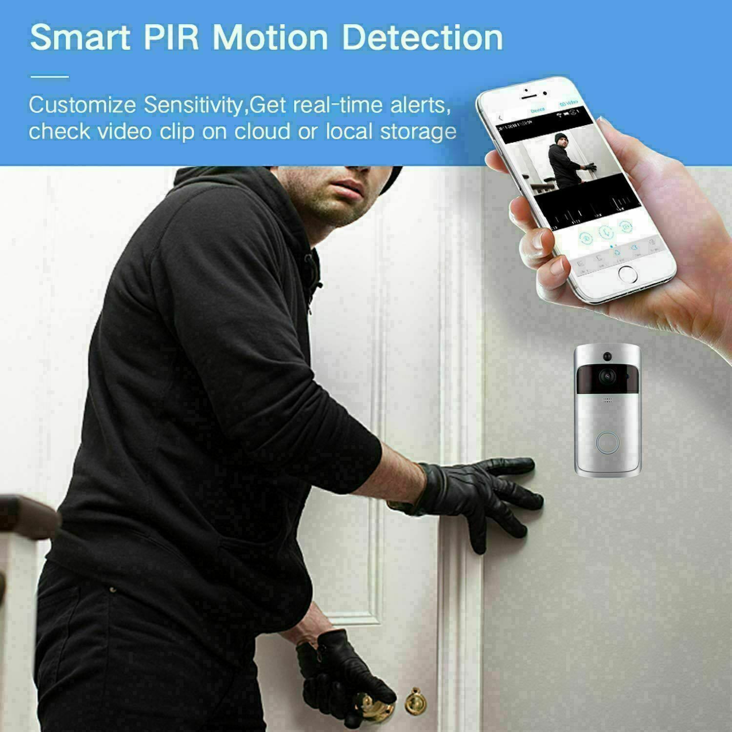 Wifi Smart Doorbell Intercom Video Camera