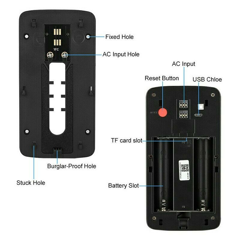 Wifi Smart Doorbell Intercom Video Camera