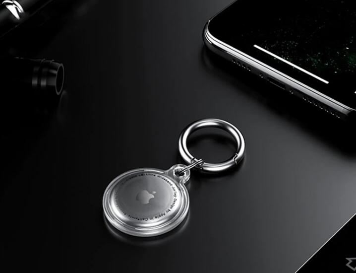 Airtag Case Clear Gel Cover Keyring