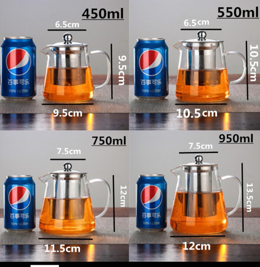 Glass Tea Pot Heat Resistant 750 ml