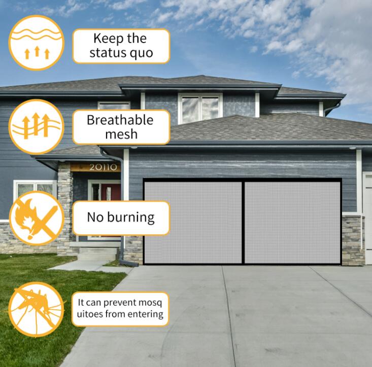 Double Garage Door Screen Net Anti Fly