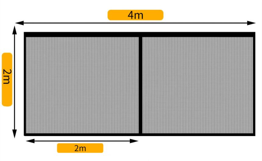 Double Garage Door Screen Net Anti Fly