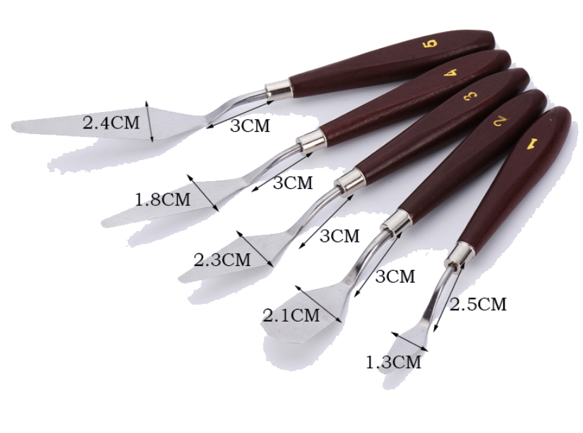 5pcs Stainless Steel Painting Knife