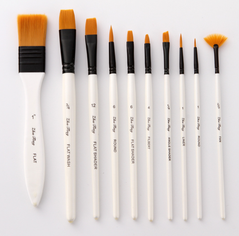 10 Pcs Art Painting Brushes