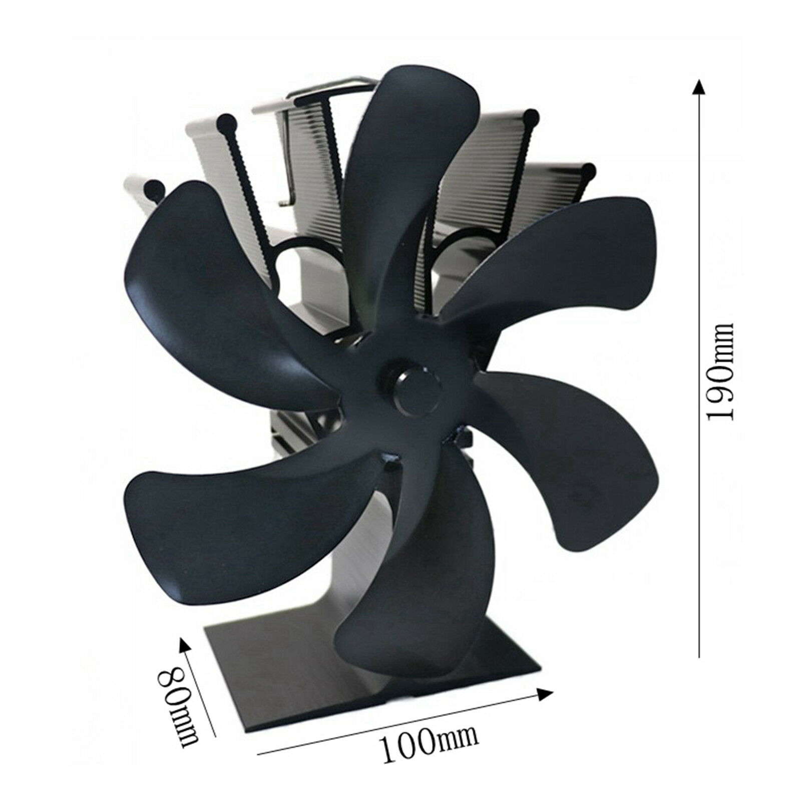 Heat Powered Stove Fan Fireplace Fan 6 Blades Heat Powered Stove Fan Fireplace Fan 6 Blades
