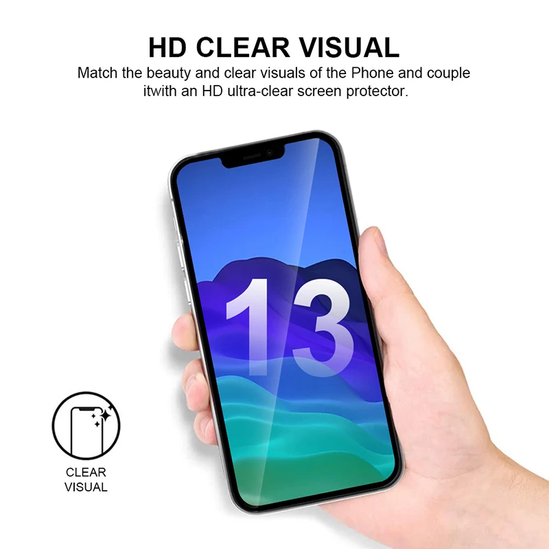 iPhone 13 Pro Max Tempered Glass Screen Protector FULL Screen