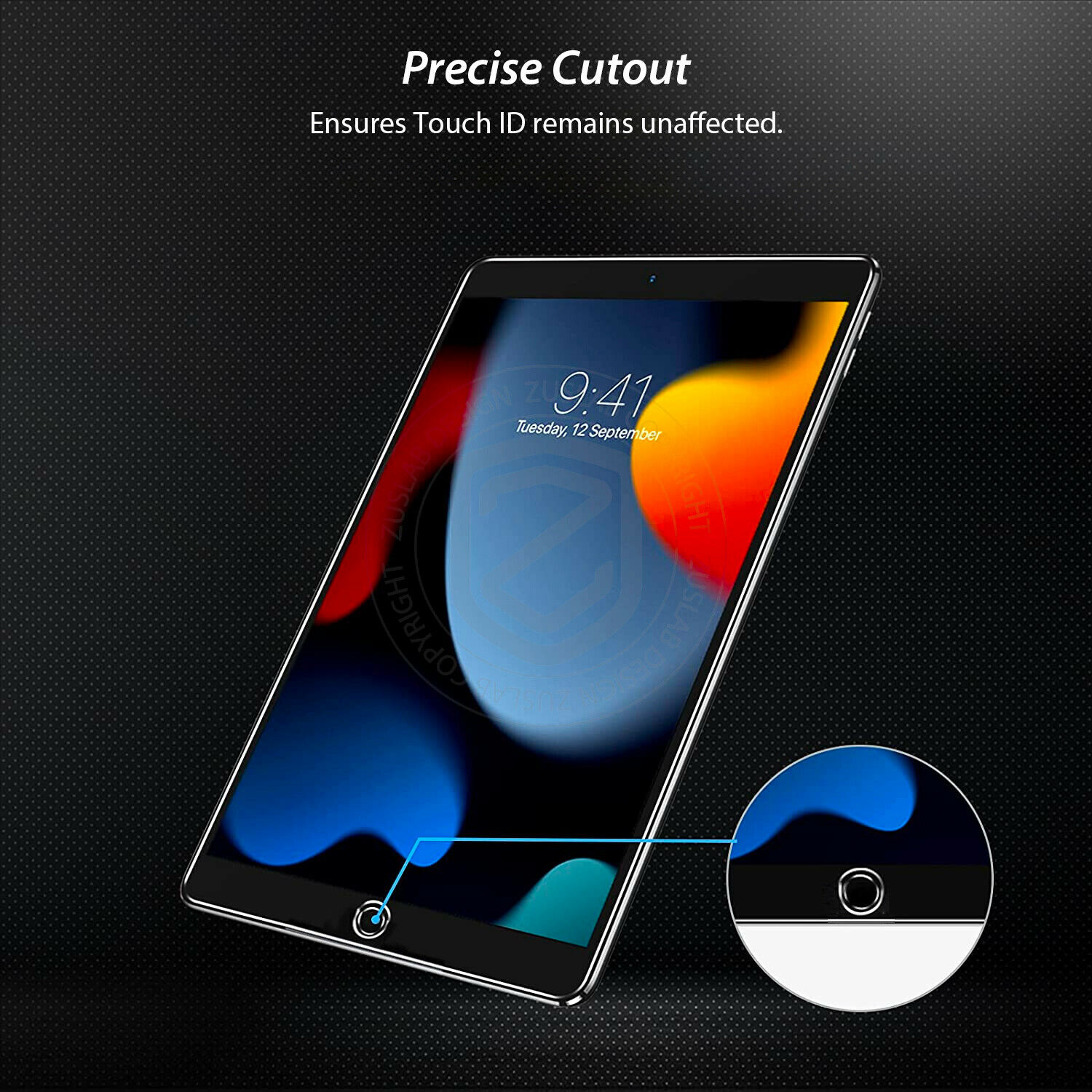 Apple iPad 10.2 Tempered Glass Screen Protector 9th Gen