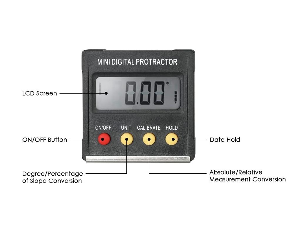 Digital Protractor Angle Ruler Level Meter Digital Protractor Angle Ruler Level Meter