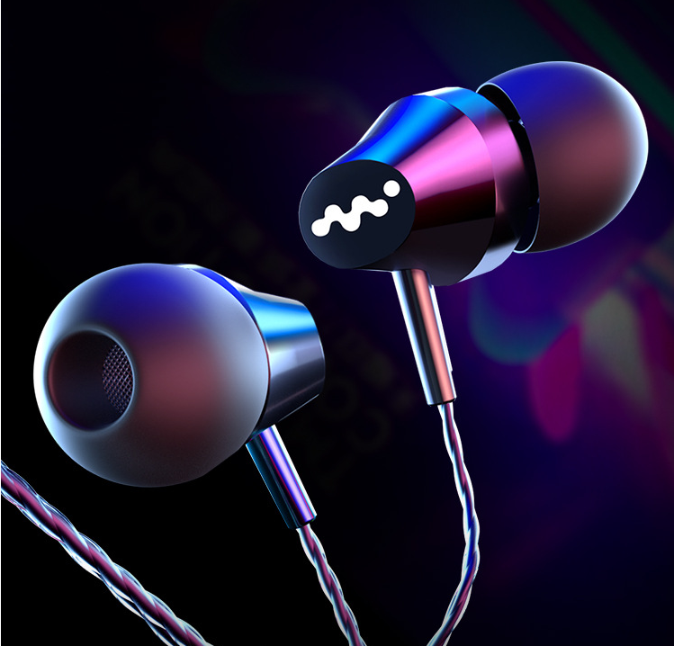 Earphones 3D BASS Stereo with Mic 3.5mm Wired