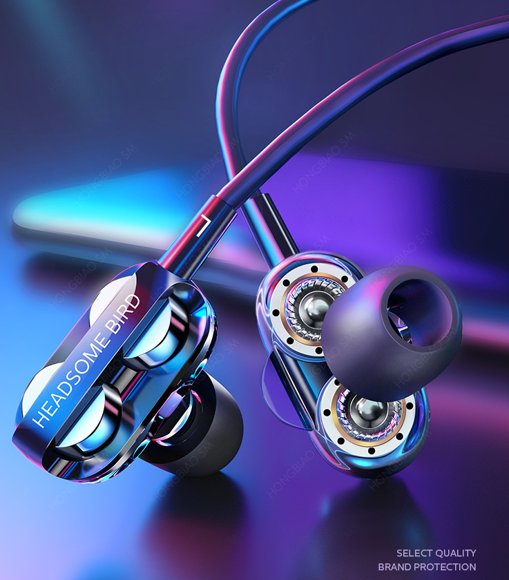 Type C Earphones 3D BASS Stereo with Mic USB C