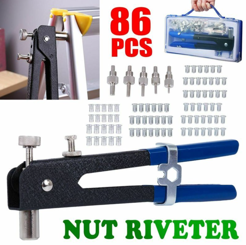 86pcs Rivet Nut Rivnut Tool Kit 86pcs Rivet Nut Rivnut Tool Kit