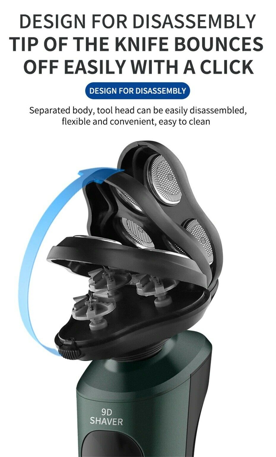 Electric Shaver Set 9D Rechargable Waterproof