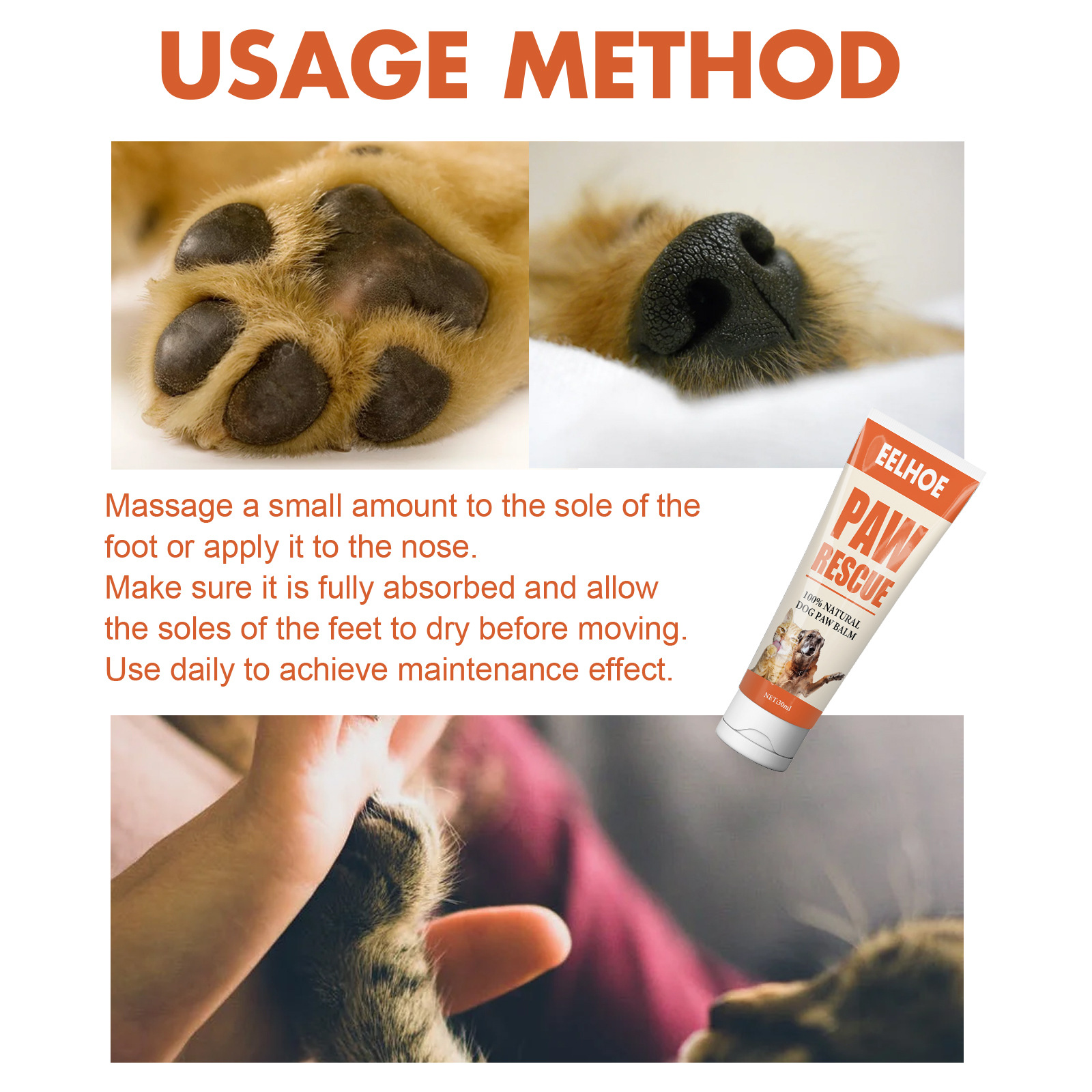 Paw Balm for Dogs and Cats