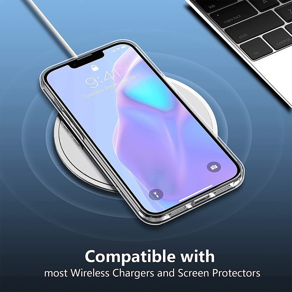 iPhone 13 Pro Max Case Clear Shockproof Gel Case