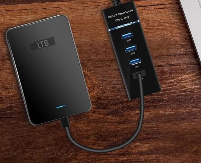USB Hub 3.0 Super Speed 4 Ports 130cm