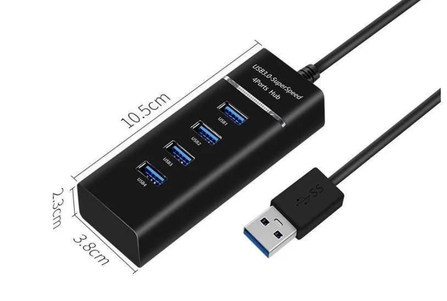 USB Hub 3.0 Super Speed 4 Ports 30cm