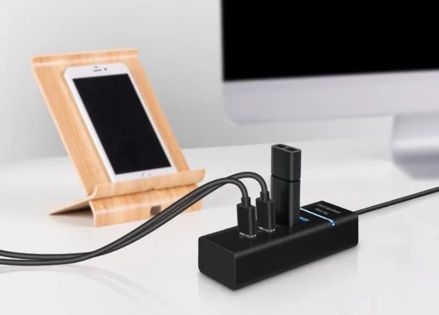 USB Hub 3.0 Super Speed 4 Ports 130cm