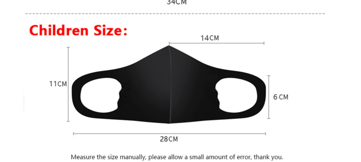 Kids Face Mask Reusable Fashion Mask