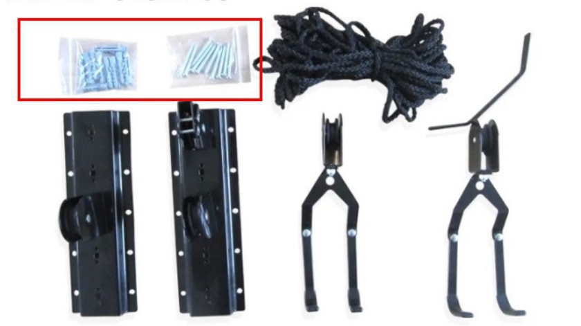 Kayak Hoist Lift Pulley System Hanging Hook 57KG Kayak Hoist Lift Pulley System Hanging Hook 57KG