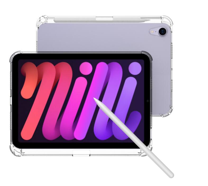 iPad Mini 6 Clear Soft Gel Case with Pen slot