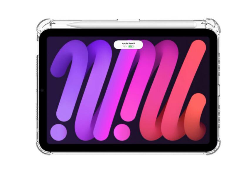 iPad Mini 6 Clear Soft Gel Case with Pen slot