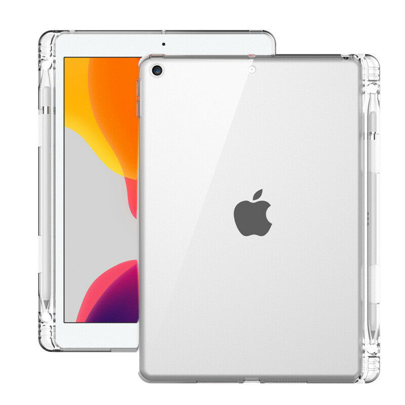 iPad 10.2 9th Gen Clear Case with Pencil Holder